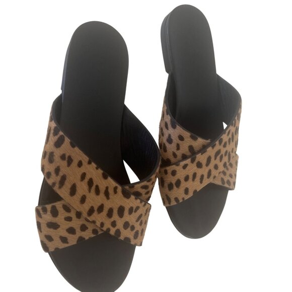 Jenni Kayne Leopard Print Slide Sandals - Picture 3 of 6